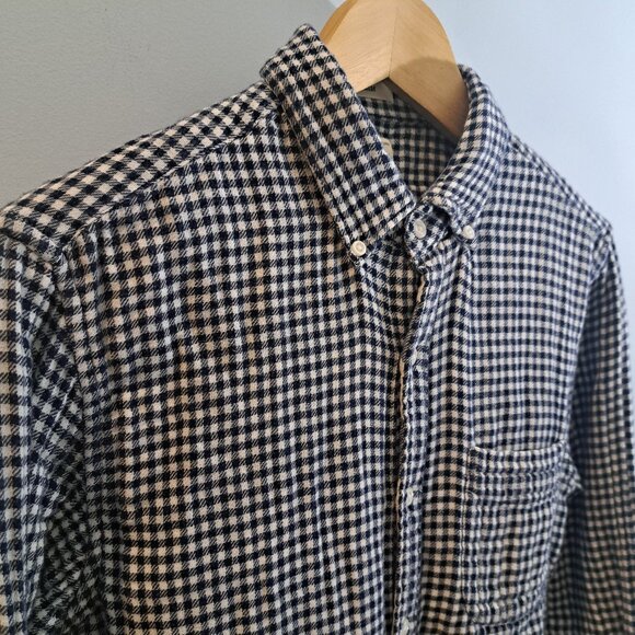 J. Crew Men's Small Slim Fit Double-Weave Plaid Button Down Shirt Style AI327 - Picture 4 of 15